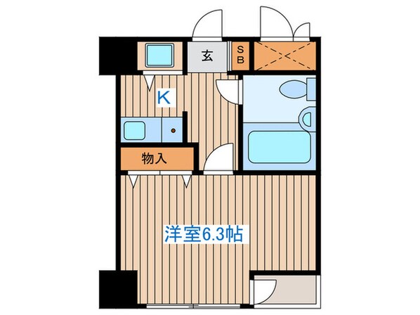 ﾗｲｵﾝｽﾞﾏﾝｼｮﾝ一高前第2(305)の物件間取画像